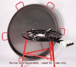130cm Polished Steel Paella Pan
