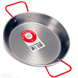 28cm Polished Steel Paella Pan