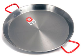 50cm Polished Steel Paella Pan