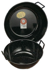60cm Deep Enamelled Pan