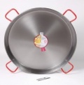 100cm Polished Steel Paella Pan