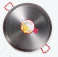 80cm Polished Steel Paella Pan