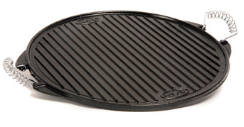 42cm Enamelled Cast Iron Griddle