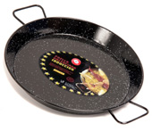 30cm ''Pata Negra'' Enamelled Steel Flat Bottomed Paella Pan