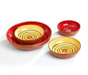 Decorated Terracotta Bowls