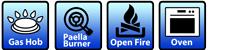 Gas, Paella Gas Burner, Open Fire, Oven
