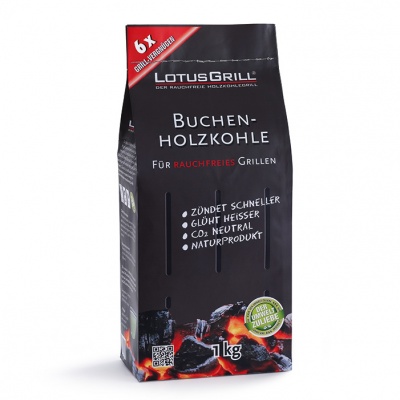 LotusGrill Beechwood Charcoal 1Kg Bag