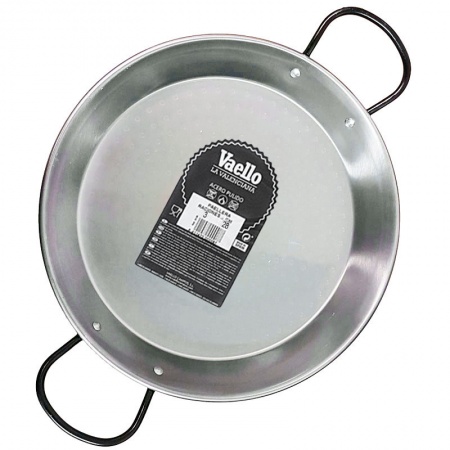 28cm Polished Steel Paella Pan