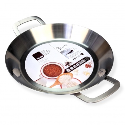30cm Ibili ''Triply'' Stainless Steel Paella Pan for Ceramic, Induction hobs & AGA's