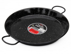 34cm Enamelled Steel Paella Pan for Ceramic, Induction & AGA hobs