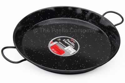 38cm Enamelled Steel Paella Pan for Ceramic, Induction & AGA hobs