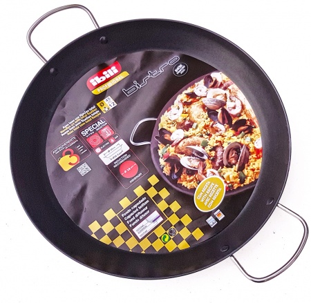 45cm Non-Stick Stainless Steel Paella Pan for Ceramic, Induction & AGA hobs