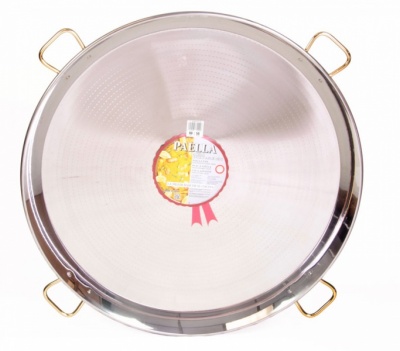 90cm Stainless Steel Paella Pan