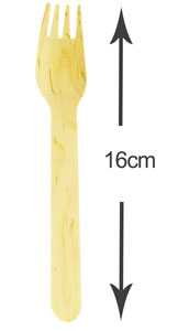 Wooden Disposable Fork (100pk)