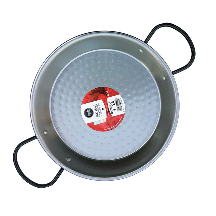 The Paella Company 24cm Polished Steel Paella Pan