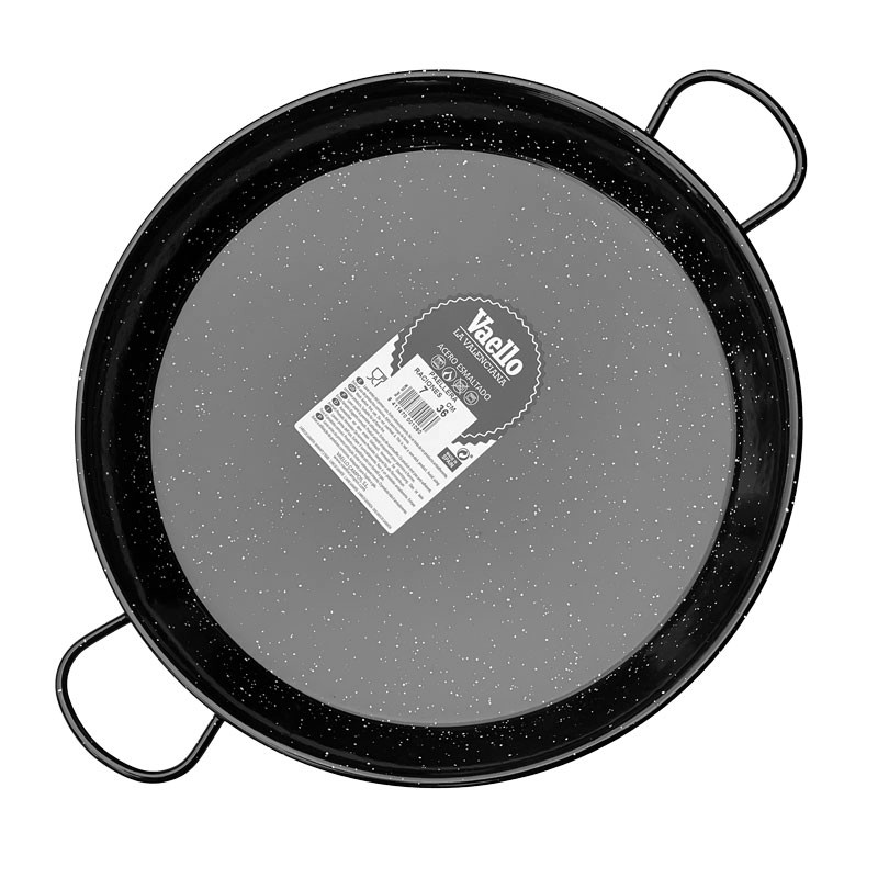 36cm Enamelled Steel Paella Pan - La Valenciana