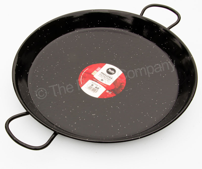 The Paella Company 55cm Enamelled Steel Paella Pan Vaello "La