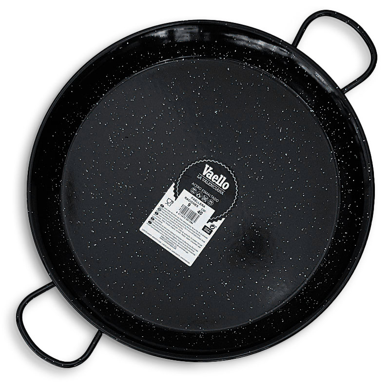 The Paella Company 40cm Enamelled Steel Paella Pan Vaello "La Valenciana"