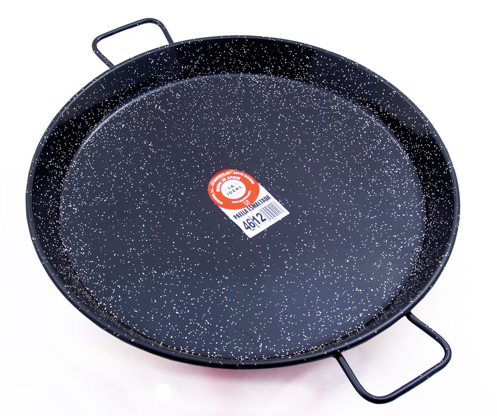 The Paella Company 46cm Enamelled Steel Paella Pan Garcima "La Ideal"