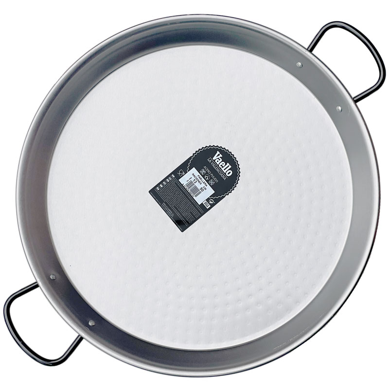 50cm Polished Steel Paella Pan