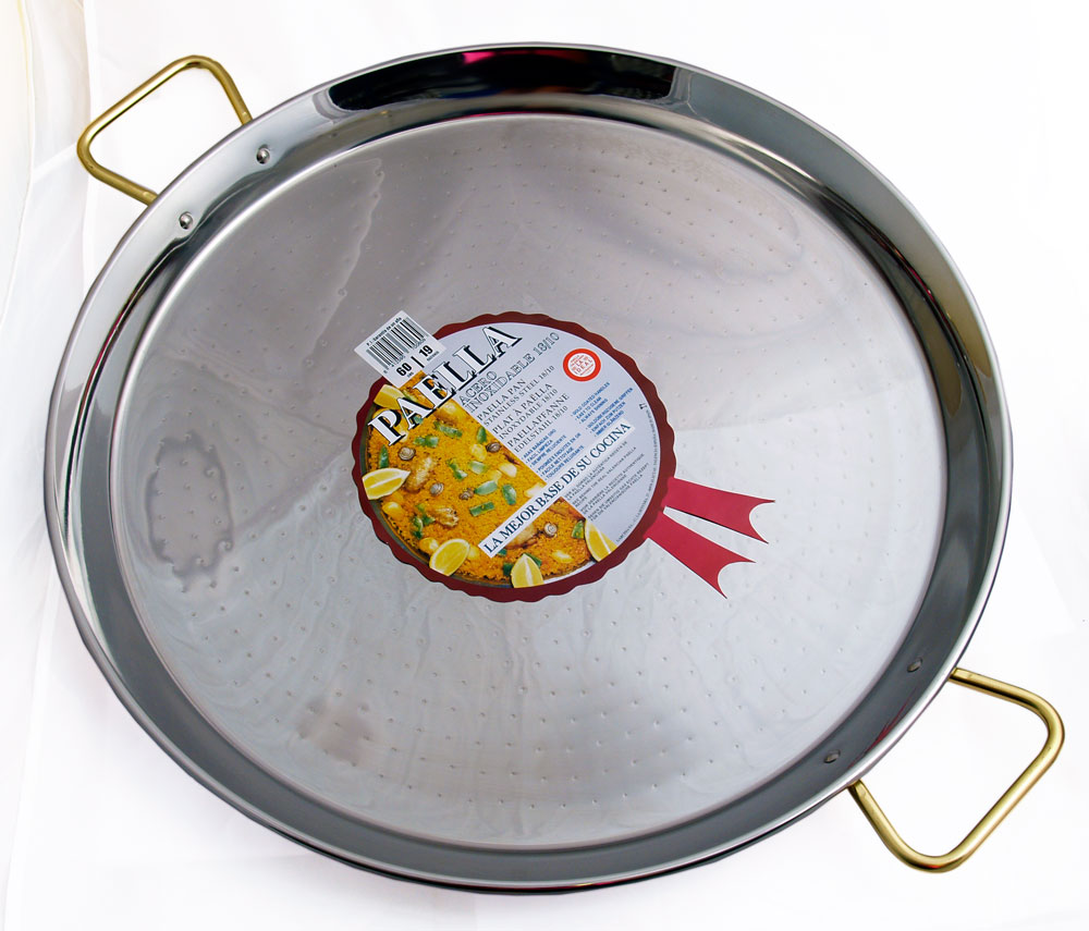 The Paella Company 60cm Stainless Steel Paella Pan Garcima "La Ideal"