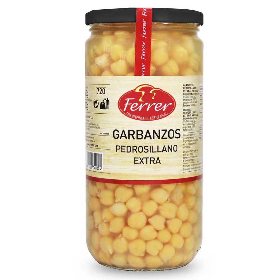 Ferrer Cooked Chickpeas 660g