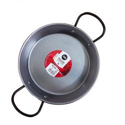 22cm Polished Steel Paella Pan