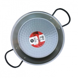 24cm Polished Steel Paella Pan