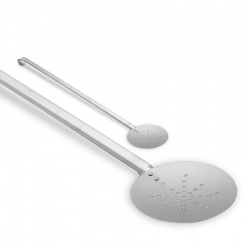 50cm Stainless Steel Paella Skimmer Spoon