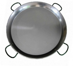 115cm Polished Steel Paella Pan